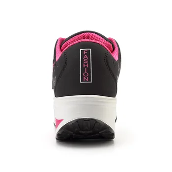 Kvinder løbesko kile Platform sneakers kvinder sko 2018 åndbar Tyk Bund, der kører kiler sport sko