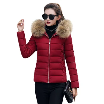 Kvinder ned jakke vinterjakke til kvinder nye jakke jakke 2017 mode korte afsnit af store fjer, bomuld, pels frakke