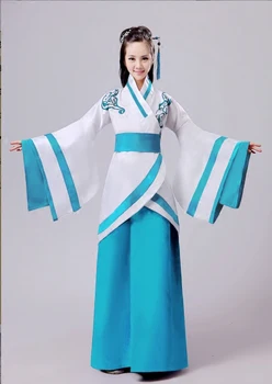 Kvinder Ydeevne Kostume Fe Gamle Prinsesse Klassisk Hanfu Kinesiske Folkemusik Dans Traditionelle Kostume Dame Kinesiske Fase Kjole
