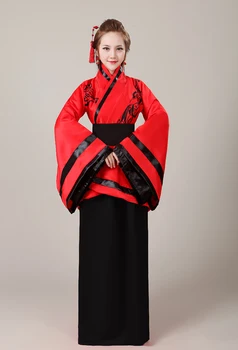 Kvinder Ydeevne Kostume Fe Gamle Prinsesse Klassisk Hanfu Kinesiske Folkemusik Dans Traditionelle Kostume Dame Kinesiske Fase Kjole