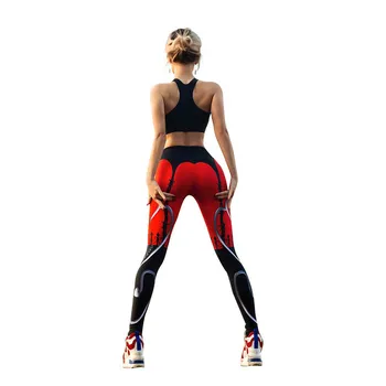 Kvinder Yoga Bukser Høj Elastisk Fitness Sport Leggings, Strømpebukser Slank Kører Sportstøj Sports Bukser Hurtigtørrende Bukser Uddannelse