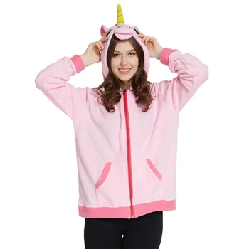 Kvinders Hættetrøjer Sweatshirts Efterår og vinter tegneserie Pige hættetrøjer Sy dinosaur panda unicorn Pikachu dyr hoodie sweatshirt