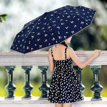 Kvinders Parasoller Automatisk Solcreme Anti UV-Blomster Mærke Paraply Regn Kvinder Olycat Parasol Kvindelige Folde Paraply Vindtæt