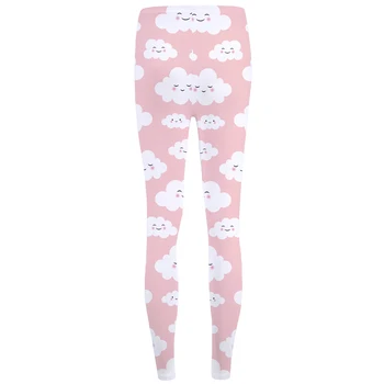 KYKU Unicorn Leggings Sexet Pink Leggings Cloud Lang Legings Diamant Slanke Bukser, leggins 3d bukser til Kvinder af Høj Kvalitet, Mønstrede