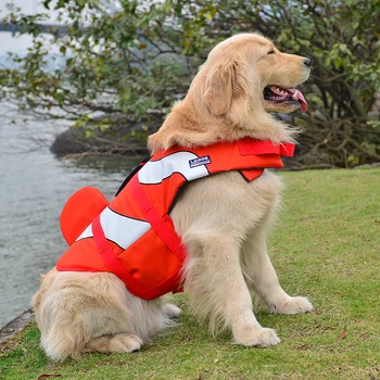 Kæledyr Hund Haj redningsvest Sikkerhed Tøj Til Hunde redningsvest Sommer Tøj Saver Svømning Preserver Badetøj Dog redningsvest 25S1