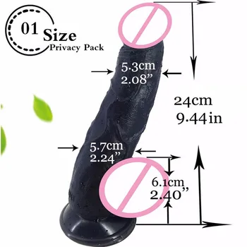 Kæmpe Dildo 24*5,7 cm Realistisk Penis sugekop Anal Sex Legetøj Til Kvinde, Mænd, Voksne Erotisk Sex Produkt Gay Anal Butt Plug Sex Shop