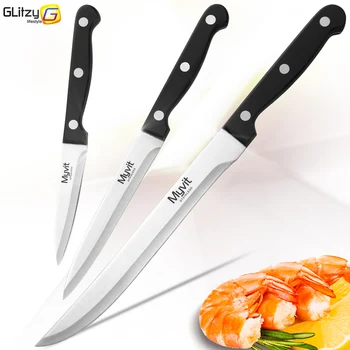 Køkken Knive High Carbon Stainless Steel 3.5 5 8 tommer 3 delt Sæt 3CR13 420C Japansk Kok Kniv Frugt, Grøntsager kødkniv