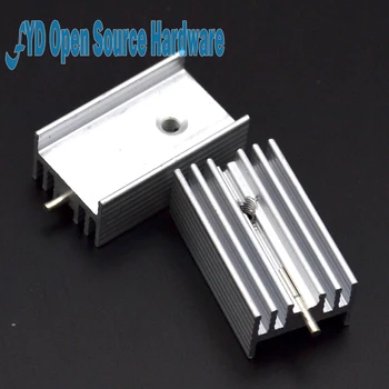 Køleplade 25*15*10 MM (med pin) TIL-220 transistor og andre særlig høj kvalitet radiator 5pcs/masse