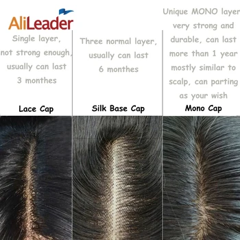 L/M/S Professional 5*5 MONO Lace Front Wig Hætter For Paryk Making 2 Stk/Masse Beige Monofilamenter Paryk Making Caps For Naturlig Hårgrænse.