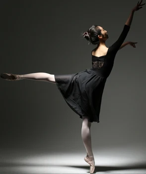 Lace tilbage sløjfeknude voksen Ballet trikot uniformer