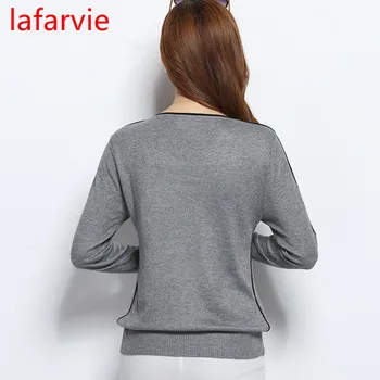 LAFARVIE LAVESTE PRIS Kvinder Mode Outwear Pullover Strik, Cashmere Sweater i Høj Kvalitet, Nyt Design, Rene Farver Gratis Fragt