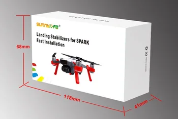Landing Gear Stabilisatorer Stativ Tilbehør til Gnist Hurtig Installation Quick Release Drone Gimbal Beskyttende F21731/3