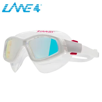 LANE4 Svømme Goggle K934 Spejl Buet Linser Maske Silikone Pakninger Anti-fog UV-Beskyttelse Triathlon for Voksne #93410