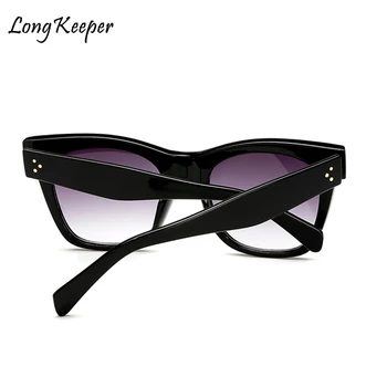 Lange Keeper 2018 Fashion Square Solbriller Kvinder Cat Eye Luksus Spejl Nuancer Mænd UV400 Beskyttelsesbriller Eyewears lunette femme Gafas