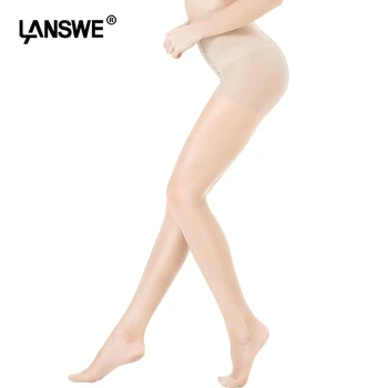 LANSWE 3pcs/masse kvinder i stor størrelse dobbelt skridtet tilføjet Stramme anti-krog dame ultratynde Mærke Strømpebukser langsha