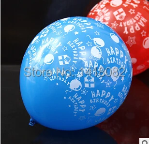 Latex ballon (50piece/masse)Børns fødselsdag balloner udskrivning ballon baby et helt år af livet happy birthday ballon