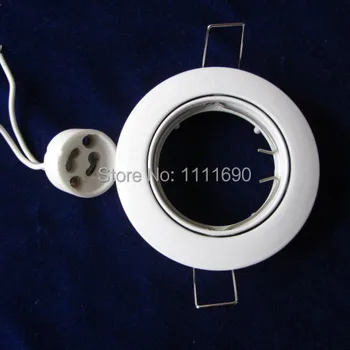 Lav pris salg loft spot lys gimbal kit aluminium krop hvid farve uden lyskilde eller led driver GU10/MR16 lamp socket