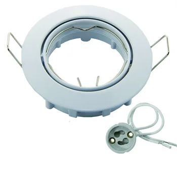 Lav pris salg loft spot lys gimbal kit aluminium krop hvid farve uden lyskilde eller led driver GU10/MR16 lamp socket