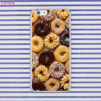 Lavaza Banan Frites Donuts Hårdt Coque Shell Telefon-etui til Apple iPhone 8 7 6 6S Plus X 10 5 5S SE 5C 4 4S Cover