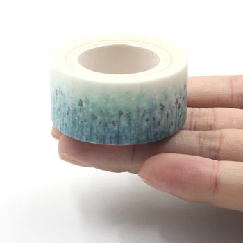Lavendel Blomst Washi Papir Masking Tape Til Scrapbooking DIY Klistermærker Håndværk Gave Indpakning Mærkat Dekorative Tape