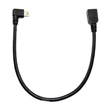 LBSC Mini-USB-5 Pin female male højre vinkel forlængerkabel