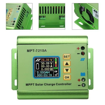 LCD-Skærm MPT-7210A MPPT solpanel Oplade Controlleren 24/36/48/60/72V Boost for Sol Batteri Regulatir Controller