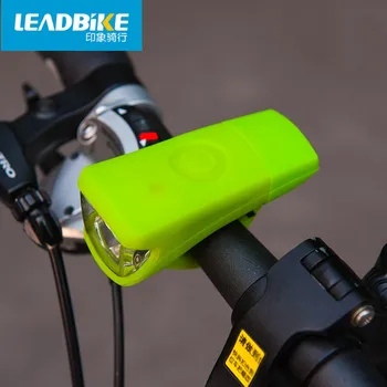 Leadbike USB-Genopladelige LED Silikone Cykel Foran Lys 3W Super Bright Vandtæt MTB Cykel Forlygte Cykling Flash Lampe