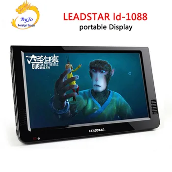 LEADSTAR-10,2 tommer LED-TV med HD 1080P-skærm Media Player Bærbare TV MINI-Bil-TV Understøtter USB/SD-kort/HDMI/VGA/AV Bil oplader gave