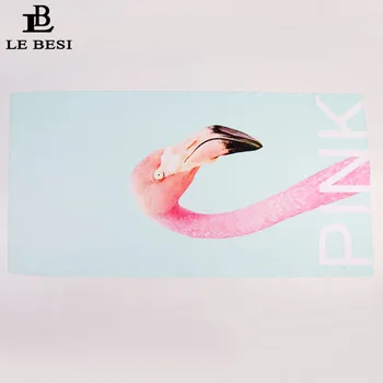 LEBESI 2018 Nye Ankomst Kvinder Beach Cover-Ups Plus Size Badetøj Dække Op Lyserøde Flamingoer Badedragt
