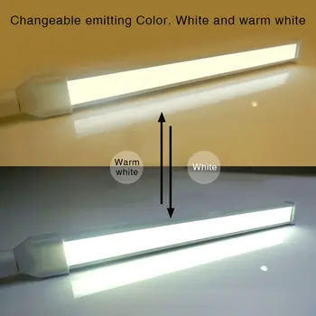 LED Clip Light Type Bruser Clamp Lamp Dæmpning Læse eye USB-Lamper Bord Lys Dæmpes 2 Belysning Farver