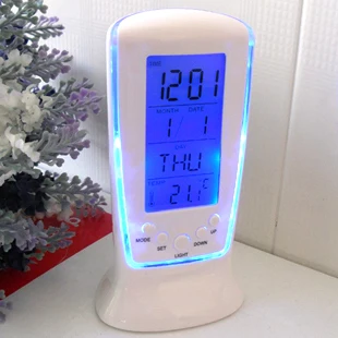 Led elektroniske Ur Alarm Kalender Termometer