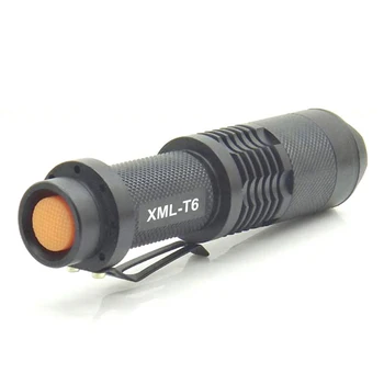 LED Flash light 18650 Fakkel, lys Zoomable T6 2000Lm 5-Tilstand lys eller 1X 18650 batteri vandtæt fiskeri, cykling lampe lanterna