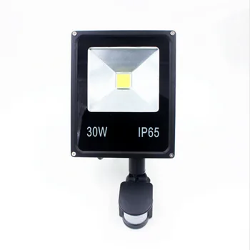 LED Motion Sensor Projektør 10W 20W 30W-50W LED projektører PIR Projektører Induktion Forstand Reflektor Udendørs væglampe IP66