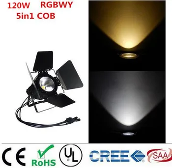 LED par 120W COB RGBWA UV 6in1/RGBW 4in1/RGB 3i1/ Varm Hvid Kold hvid UV-LED Par Par64 led spotlight dj lys Dmx controll