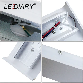 LEDIARY Dec væglampe 24/41/61/72/91/111cm Lange LED Mirror Lampe til Toilet/Badeværelse/Soveværelse/Stue væglamper 85-265V AC
