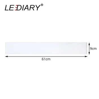 LEDIARY Dec væglampe 24/41/61/72/91/111cm Lange LED Mirror Lampe til Toilet/Badeværelse/Soveværelse/Stue væglamper 85-265V AC