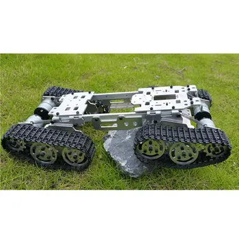Legeret Metal Tank Chassis Traktor Crawler Balance Tank, Chassis RC Tank Mount Lastbil Robot Chassis Arduino Bil