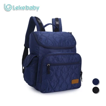 Lekebaby Mode Mumie Barsel Ble Taske, Rygsæk Quiltning Mønstre Høj Kapacitet Ble Skiftende Baby Taske til Klapvogn