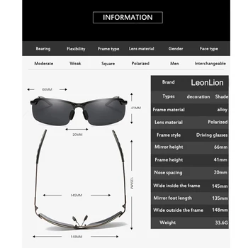 LeonLion 2017 Polariserede Solbriller Mænd Brand Designer Klassiske Metal Solbriller Kvinder/Mænd Udendørs Rejse Kørsel Oculos De Sol