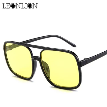 LeonLion 2018 Ramme Square Kvinder Vintage Solbriller Brand Designer Klassisk Udendørs Sol Briller UV400 Briller Masculino