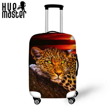 Leopard Løve Tiger Udskrivning Kuffert Beskyttende Dækker Rejser Tilbehør Vandtæt Bagage Dækning Elasticitet Vogn Case Cover