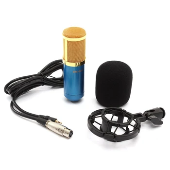 LEORY BM 800 Kondensator Sound Recording Mikrofon Med Shock Mount For Radio Transmissionsomraade Sang Optagelse Kit KTV Karaoke