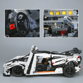 Lepin 23002 Technic Serien MOC-4789 Ændre Racing Bil Sæt Børn Uddannelsesmæssige byggesten Mursten Toy legoing Model