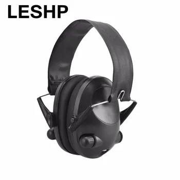 LESHP Taktiske 6s Noise Cancelling 21DB Taktisk Skydning Headset Bløde Polstrede Headset Skydning Jagt Airsoft Øretelefon