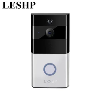 LESHP Video Dørklokken 1080P Wireless WiFi Ringe på Dør Klokken HD-2,4 G Telefonen Fjernbetjening PIR Motion To-vejs Tale Hjem Sikkerhed Alarm
