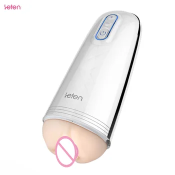 Leten Z9 Elektriske Mandlige Intelligent Håndsex Cup 10 Tilstande-Vibration-Vagina sexlegetøj til Mænd skeden cup APP control
