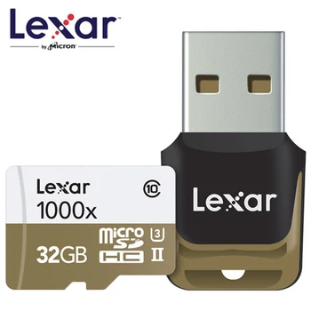 Lexar 150MB/s 1000x Micro SD SDHC 32GB Class 10 64GBmicro SDXC 128GB Hukommelse Card Reader UHS for Drone Gopro Hero Sport Videokamera