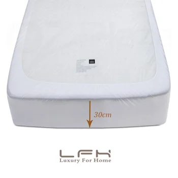LFH 140X200CM Øko-Venligt Vandtæt, Glat polyester madrasbetræk Bed Polstret Madras Dækning af Antibakterielle Bed Cover