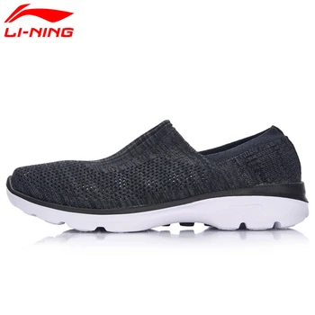 Li-Ning Mænd er Nemt Rollator Walking Sko Tekstil Åndbar Sneakers Light Cushion Foring Sports Sko AGCM101 YXB061