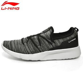 Li-Ning Mænds Stilfulde Walking Sko Tekstil-Bløde Åndbart Sneakers Fritid Støtte Foring Foring Sports Sko AGLM003 YXB046